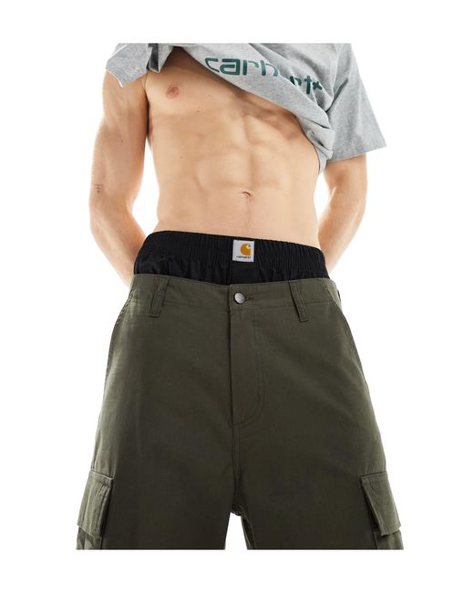 Carhartt Gray Regular Cargo Shorts for men