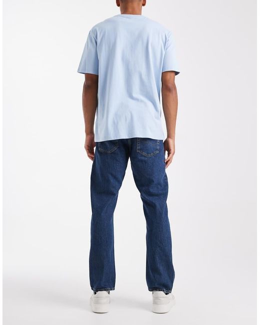 Jack & Jones Blue Chris Straight Jean for men