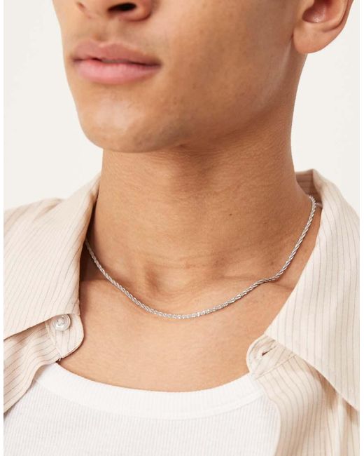 Collana di ASOS in Natural da Uomo