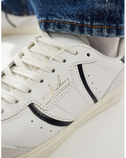 Fred Perry Blue Leather And Suede Sneakers for men