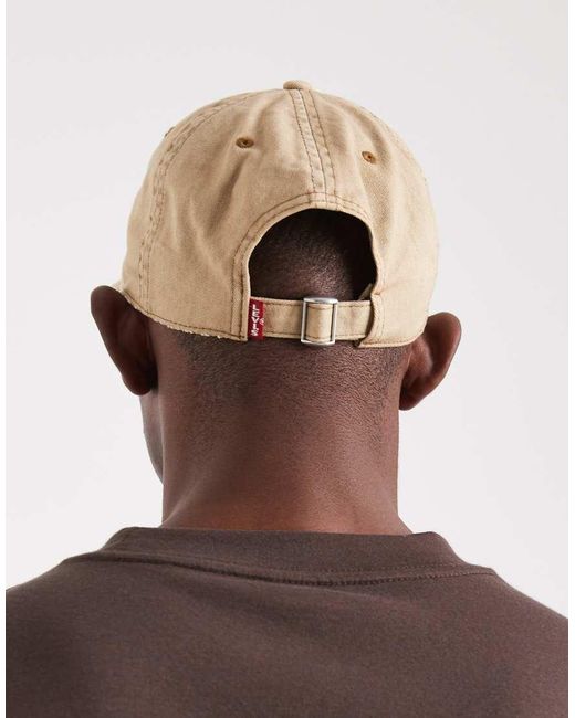 Levi's Brown Ls Monogram Logo Cap for men