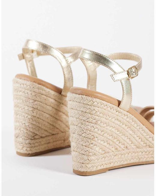 New Look Natural Espadrille Wedges