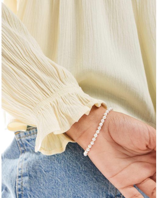 Miss Selfridge White Tie Front Peplum Blouse