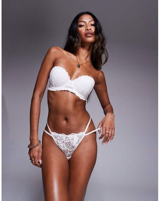 Ann Summers White Bridal Sexy Lace String Thong