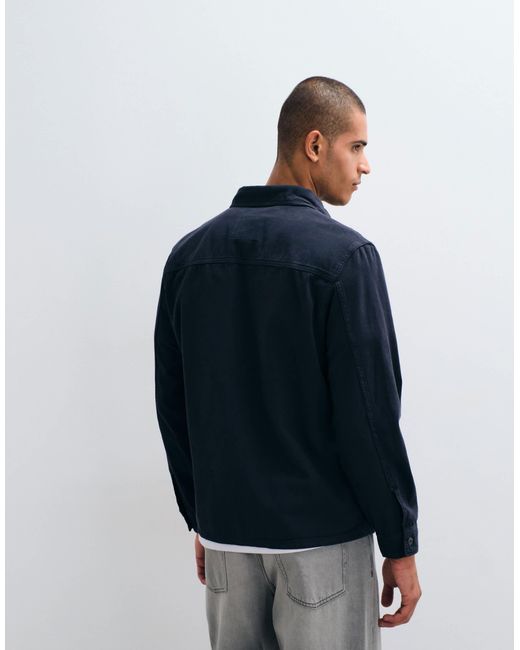 Mango Blue Overshirt for men