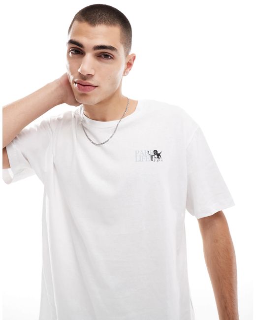 Jack & Jones – oversize-t-shirt in Gray für Herren