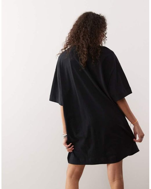 Collusion Black T-Shirt Mini Dress