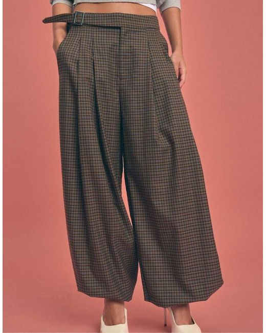 Stradivarius Pink Tall Balloon Trousers With Buckle