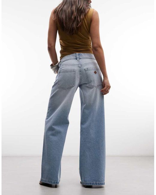 Abrand Jeans Blue 00 Low Rise Wide Leg Jeans