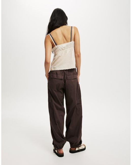Cotton On White Summer Cargo Pant