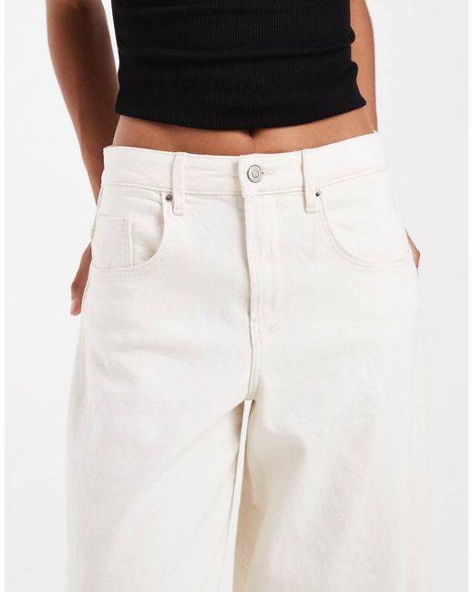 ONLY White Tamy Barrel Jeans