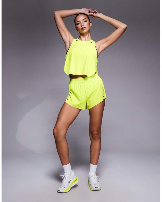 Nike Green Aeroswift Dri-fit Plisse Vest