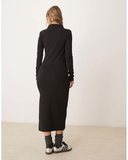 Calvin Klein Natural – geripptes maxikleid