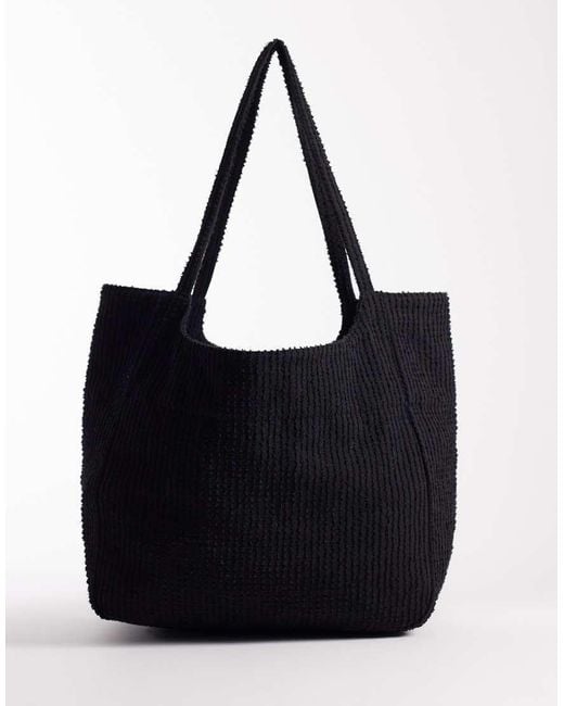 ASOS Black Textured Tote for men