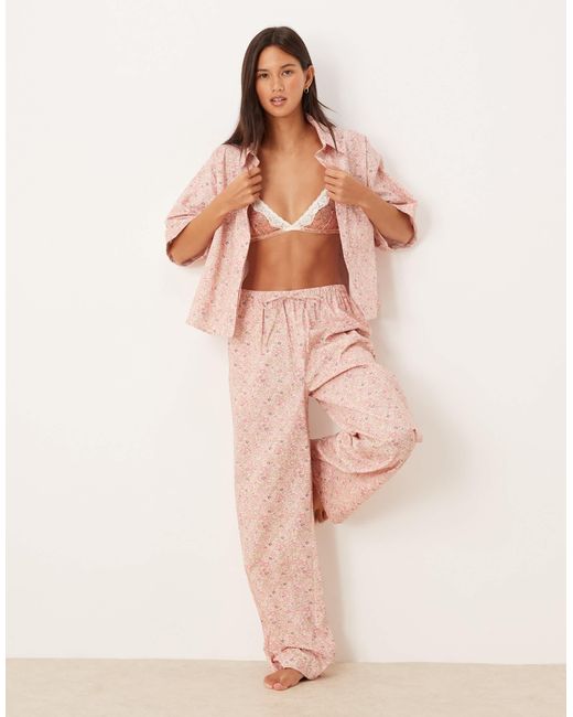 ASOS Natural Georgie Mix & Match Woven Pants