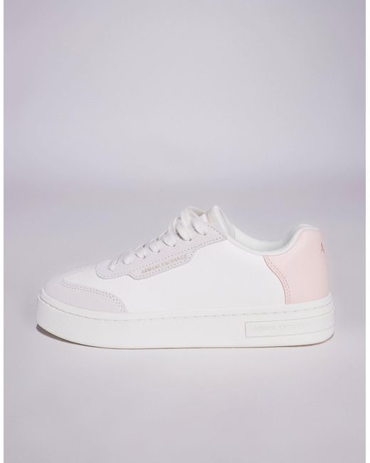 ARMANI EXCHANGE White Logo Sneakers