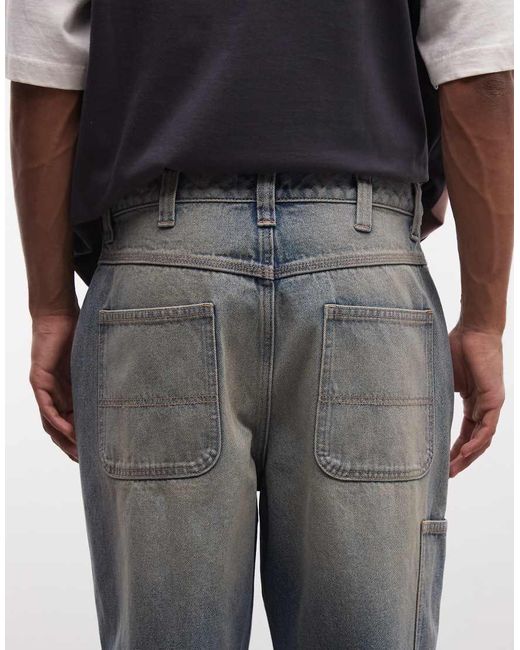 ASOS Gray baggy Jeans for men