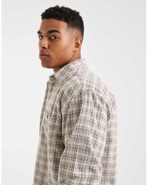 Only & Sons Gray Cord Overshirt for men