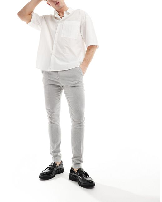 Wedding - pantalon ASOS pour homme en coloris White