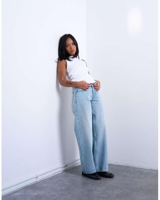 Topshop Unique White Slim Tank