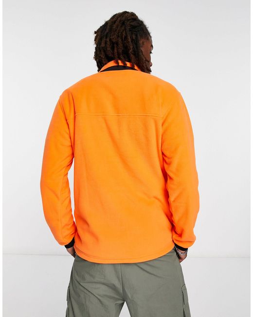 Wander hour - polaire à boutons-pression Adidas Originals pour homme en coloris Orange