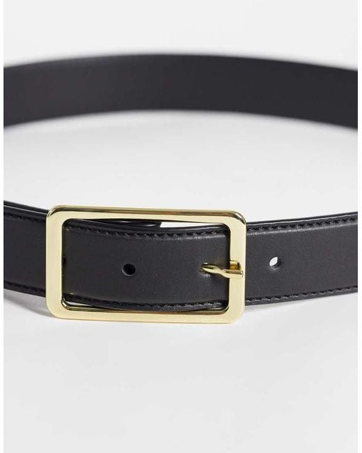 ASOS Gray Square Buckle Waist And Hip Belt