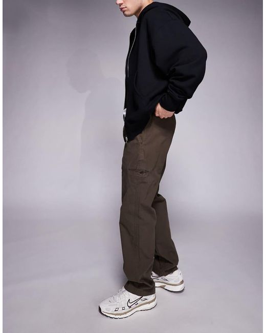 River Island Black Loose Fit Pull On Trousers for men