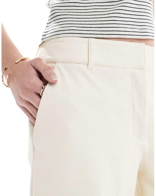 Commando Black Faux Leather Tailored Short