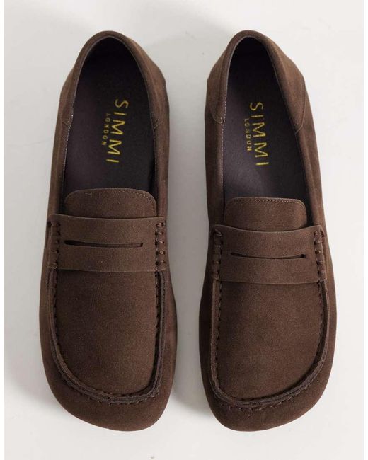 SIMMI Brown Simmi London Kevy Loafers