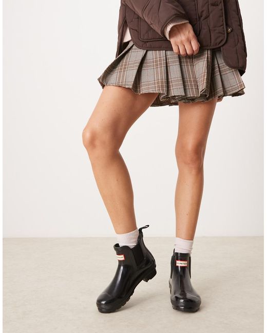Hunter Black Original Chelsea Gumboots