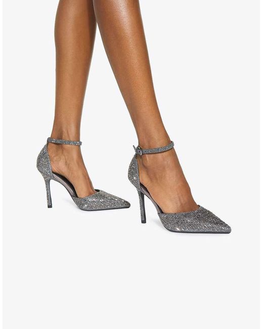 KG by Kurt Geiger White Fleur Court Heeled Shoes