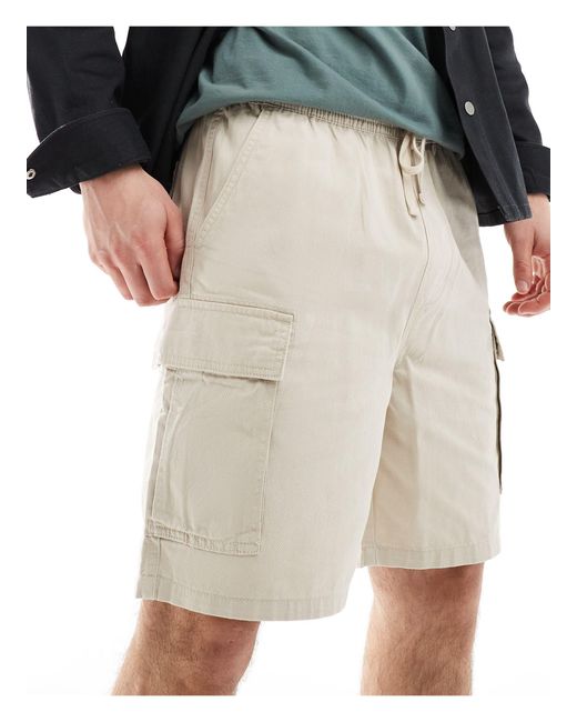 Pull&Bear – cargo-shorts in White für Herren