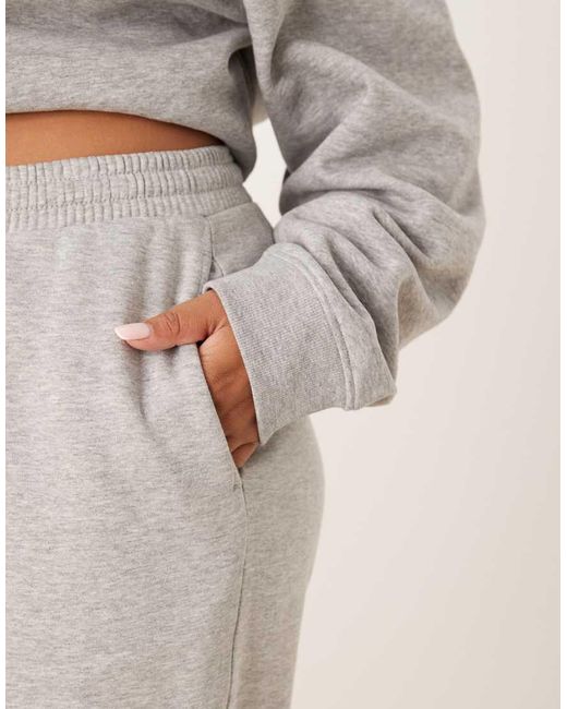 ASOS Gray Asos Design Curve Ultimate Cuffed Brushback Jogger