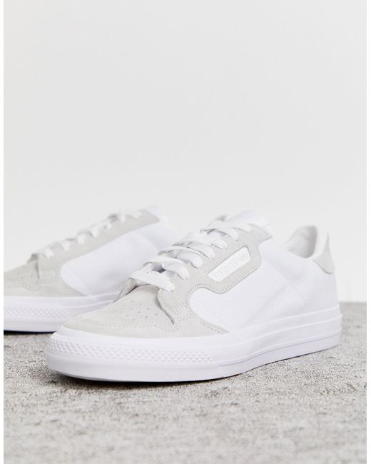 adidas Originals Continental 80 Vulc Trainers in White for Men | Lyst