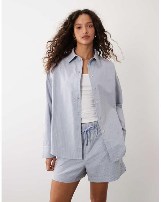 Sweaty Betty Blue Summer Stripe Shorts