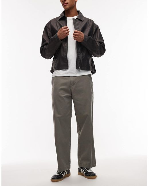 Obey Black Bigwig Giant Straight Leg Trousers for men