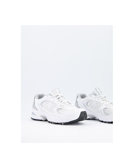 New Balance Rubber 530 - Metallic Sneakers in het Wit | Lyst NL