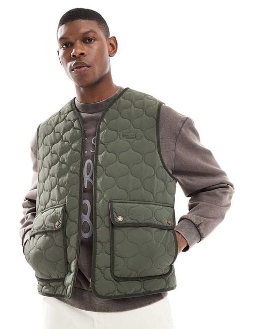 Hunter Gray Quilted Gilet for men