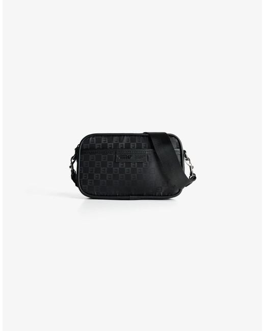 Bershka Black Crossbody Bag for men