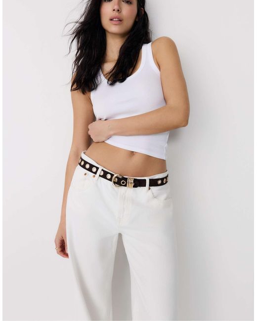 Stradivarius White – gürtel