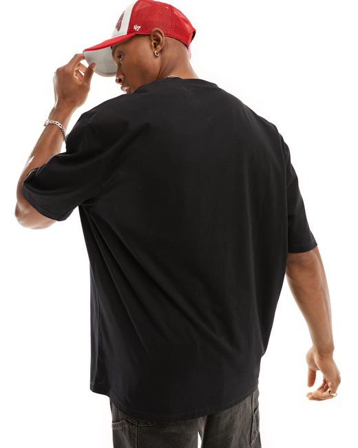 ASOS Black Oversized T-shirt for men