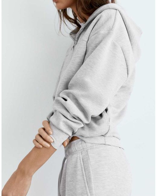 Pull&Bear Gray Balloon Hoodie