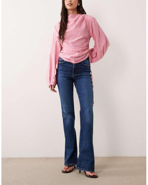 GOOD AMERICAN Blue Soft Tech Good Classic Bootcut Jeans