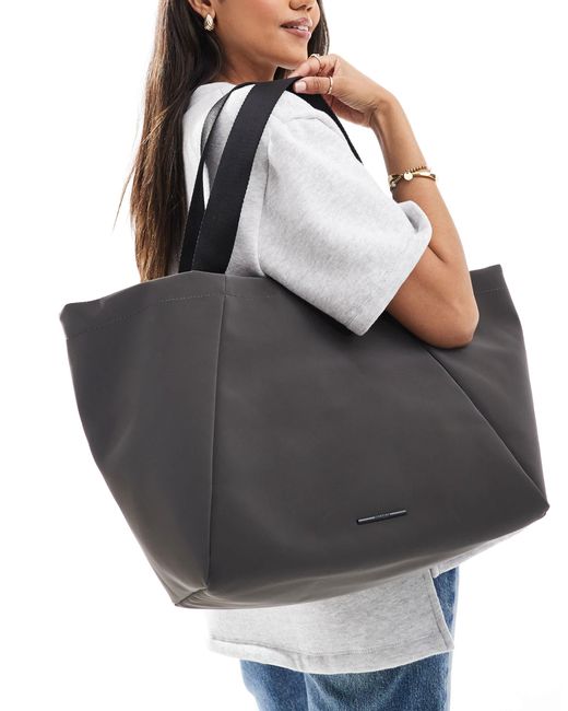 Pull&Bear Gray – tragetasche aus nylon