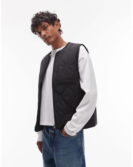 Tommy Hilfiger – steppweste in Blue für Herren