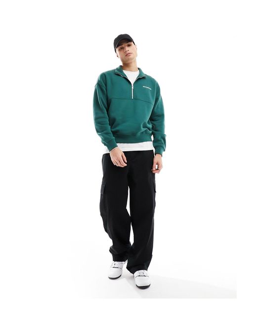 Abercrombie & Fitch – hochwertiges sweatshirt in Green für Herren