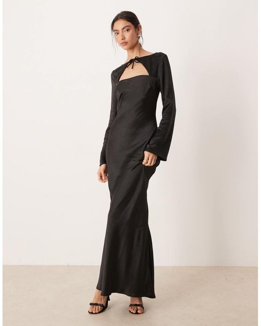 ASOS Women's Natural Long Sleeve Satin Maxi Dress - www.rajagirimanappuram.com ASOS Women's Natural Long Sleeve Satin Maxi Dress - www.rajagirimanappuram.com