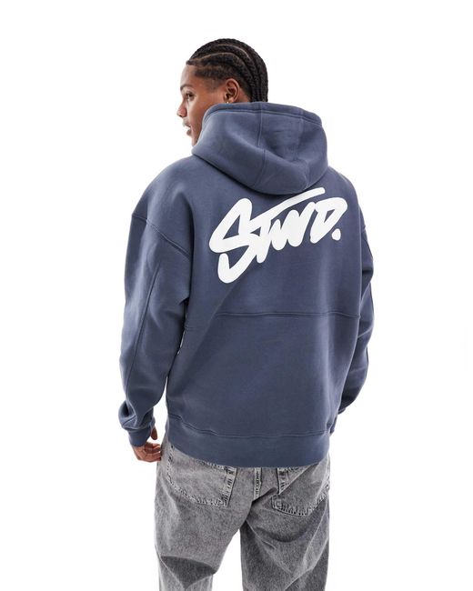 Pull&Bear – stwd – kapuzenpullover in Blue für Herren