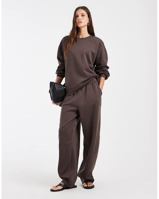 Vero Moda Brown Oversized Slouchy Sweatshirt