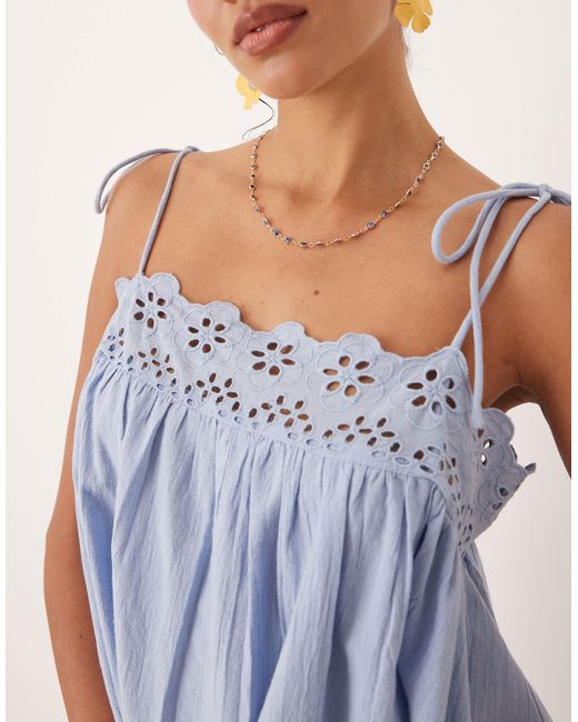ASOS Blue – fern – mini-strandkleid